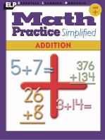Math Practice Simplified: Addition (Book C): Developing Fluency with Basic Number Combinations for Addition