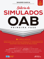 Bateria de simulados OAB primeira fase: Simulados com as provas originais + Comentários às questões e relatórios de resultados