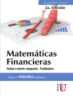Matemáticas financieras: Rentas a interés compuesto 2ª Edición. Problemario