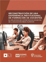 Reconstrucción de una experiencia institucional de formación de docentes: El diplomado en competencias docentes de la Educación Media Superior