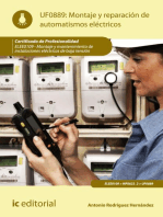 Montaje y reparación de automatismos eléctricos. ELEE0109: Montaje y mantenimiento de instalaciones eléctricas de baja tensión
