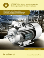 Montaje y mantenimiento de máquinas eléctricas rotativas. ELEE0109: Montaje y mantenimiento de instalaciones eléctricas de baja tensión