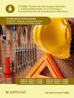 Prevención de riesgos laborales y medioambientales en el montaje y mantenimiento de instalaciones eléctricas. ELEE0109: Montaje y mantenimiento de instalaciones eléctricas de baja tensión