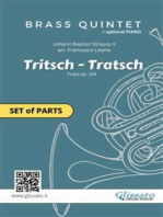 "Tritsch-Tratsch Polka" Brass quintet/ensemble and opt.Piano (parts)