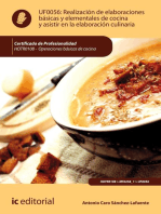 Realización de elaboraciones básicas y elementales de cocina y asistir en la elaboración culinaria. HOTR0108