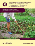 Determinación del estado sanitario de las plantas, suelo e instalaciones y elección de los métodos de control. AGAH0108