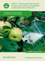 Prevención del estado sanitario de cultivos ecológicos y aplicación de productos. AGAU0108