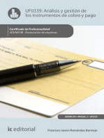Análisis y gestión de los instrumentos de cobro y pago. ADGN0108