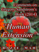 Comments on Gregory Sandstrom’s Book (2014) "Human Extension"