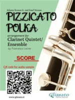 Clarinet Quintet score of "Pizzicato Polka"