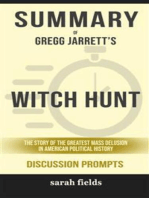 Summary of Gregg Jarrett's Witch Hunt: The Story of the Greatest Mass Delusion in American Political History: Discussion Prompts