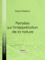 Pensées sur l'interprétation de la nature