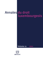 Annales du droit luxembourgeois : Volume 21 – 2011