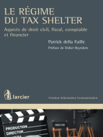 Le régime du Tax Shelter: Aspects de droit civil, fiscal, comptable et financier