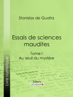 Essais de sciences maudites: Au seuil du mystère - I