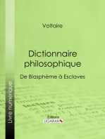 Dictionnaire philosophique: De Blasphème à Esclaves