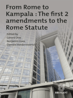 From Rome to Kampala : The first 2 amendments to the Rome Statute