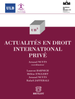 Actualités en droit international privé