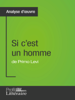 Si c'est un homme de Primo Levi (Analyse approfondie): Approfondissez votre lecture des romans classiques et modernes avec Profil-Litteraire.fr