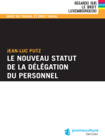 Le nouveau statut de la délégation du personnel