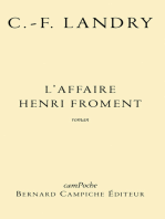 L’affaire Henri Froment: Roman biographique