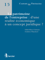 Le patrimoine de l'entreprise : d'une réalité économique à un concept juridique