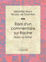 Essai d'un commentaire sur Racine: Notes sur Esther