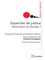 Expertise de justice: Quel avenir en Europe?