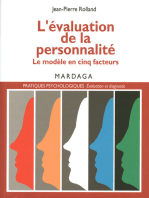 L'évaluation de la personnalité: Le modèle en cinq facteurs