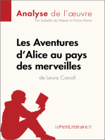Les Aventures d'Alice au pays des merveilles de Lewis Carroll (Analyse de l'oeuvre): Analyse complète et résumé détaillé de l'oeuvre