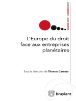 L'Europe du droit face aux entreprises planétaires