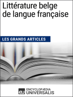 Littérature belge de langue française: Les Grands Articles d'Universalis