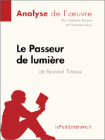 Le Passeur de lumière de Bernard Tirtiaux (Analyse de l'oeuvre): Analyse complète et résumé détaillé de l'oeuvre