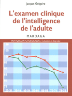 L'examen clinique de l'intelligence de l'adulte: Pour une meilleure interprétation des résultats des tests d'intelligence