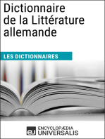 Dictionnaire de la Littérature allemande: Les Dictionnaires d'Universalis