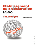 Etablissement de la déclaration I.Soc. - Cas pratique: Etude de cas 2015 (Belgique)