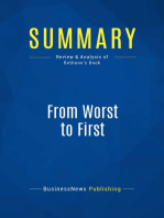 Summary: From Worst to First: Review and Analysis of Bethune's Book