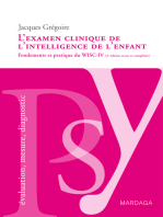 L'examen clinique de l'intelligence de l'enfant: Fondements et pratique du WISC-IV