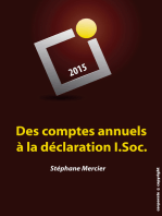 Des comptes annuels à la déclaration I.Soc.: Manuel de fiscalité pratique (Belgique)