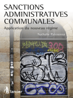 Sanctions administratives communales: Application du nouveau régime