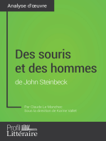Des souris et des hommes de John Steinbeck (Analyse approfondie): Approfondissez votre lecture de cette œuvre avec notre profil littéraire (résumé, fiche de lecture et axes de lecture)