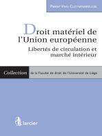 Droit matériel de l'Union européenne: Libertés de circulation et marché intérieur