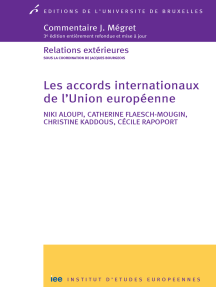 Les accords internationaux de l'Union européenne: 3e édition entièrement refondue et mise à jour