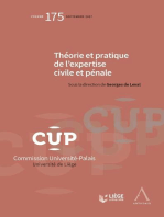 Théorie et pratique de l’expertise civile et pénale: CUP175