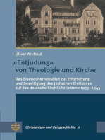 "Entjudung" von Theologie und Kirche: Das Eisenacher "Institut zur Erforschung und Beseitigung des jüdischen Einflusses auf das deutsche kirchliche Leben" 1939–1945