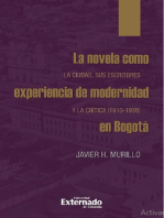 La novela como experiencia de modernidad en Bogotá: La ciudad, sus escritores y la crítica (1910-1938