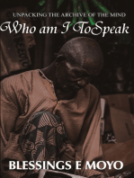 Who am I to Speak