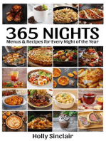 365 Nights: Menus & Recipes for Every Night of the Year