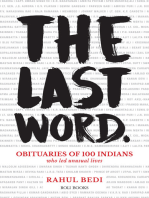 The Last Word: Obituaries of 100 Indians Who Led Unusual Lives