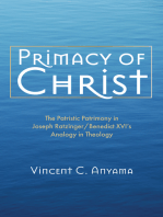 Primacy of Christ: The Patristic Patrimony in Joseph Ratzinger/Benedict XVI’s Analogy in Theology